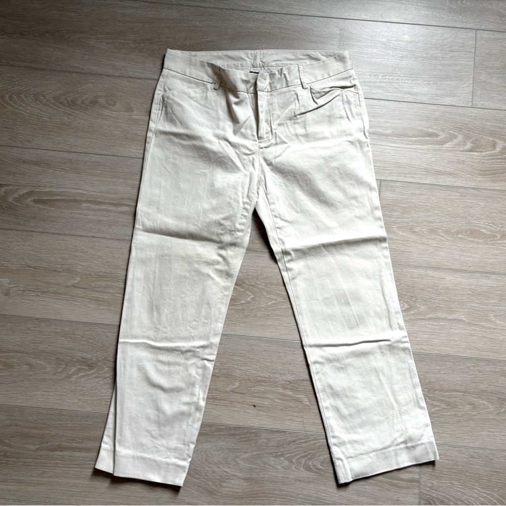 GAP cream cotton trousers